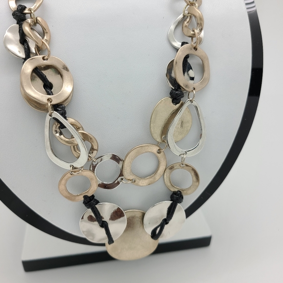 Statement Layered Necklace - Picture 2 of 3